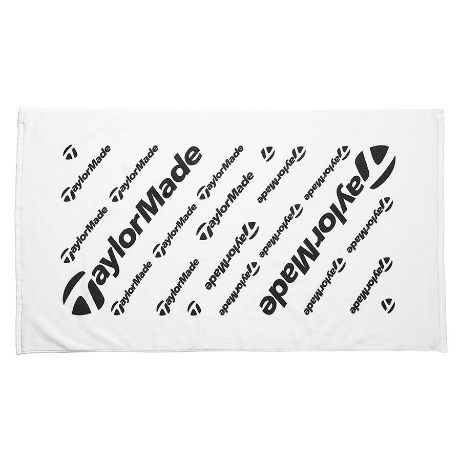 TaylorMade Tour Towel - White/Black