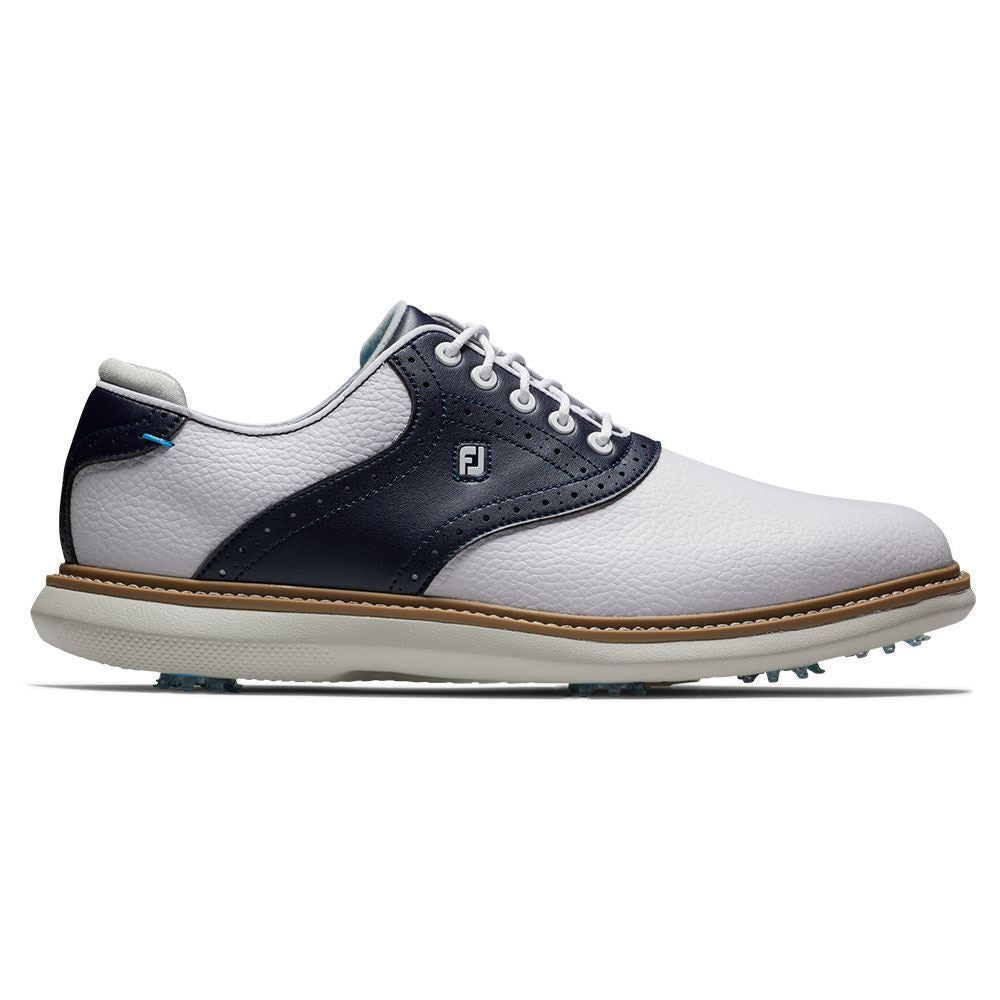 FootJoy Mens FJ Traditions Golf Shoes - 57899 - White/Navy SALE
