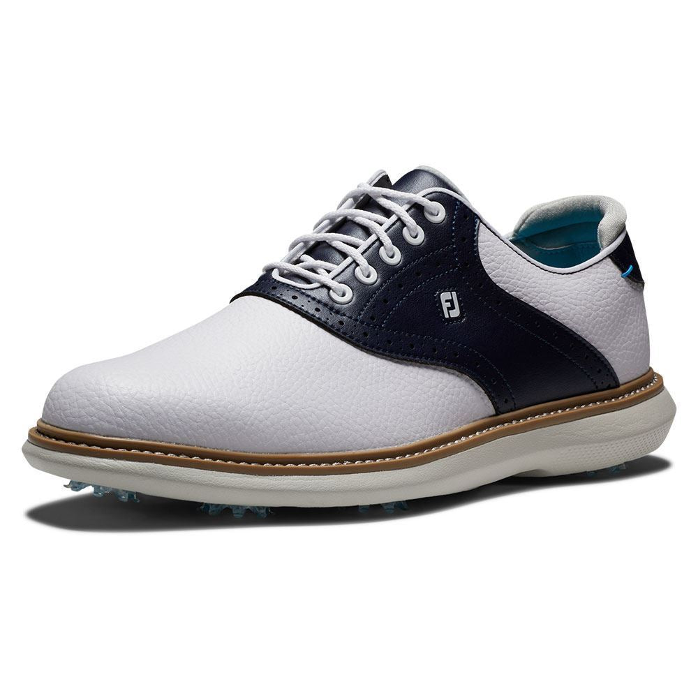 FootJoy Mens FJ Traditions Golf Shoes - 57899 - White/Navy SALE
