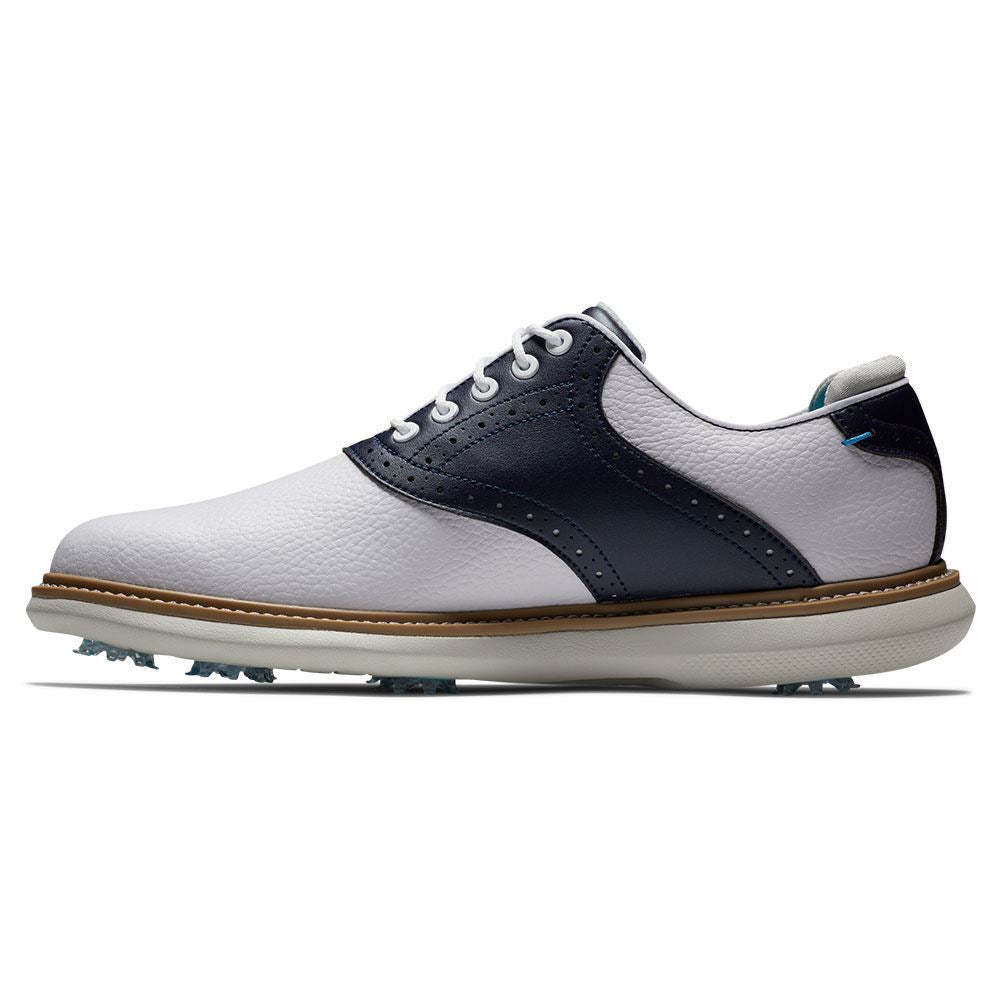 FootJoy Mens FJ Traditions Golf Shoes - 57899 - White/Navy SALE