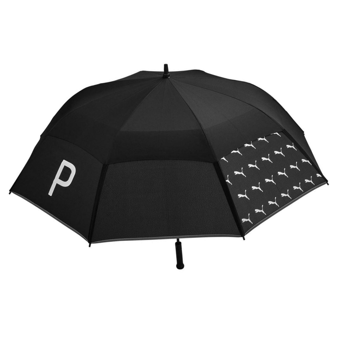Cobra Puma Double Canopy Golf Umbrella - Black/White