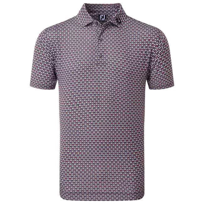 FootJoy Mens Half Moon Geo Lisle Polo Shirt - 80012