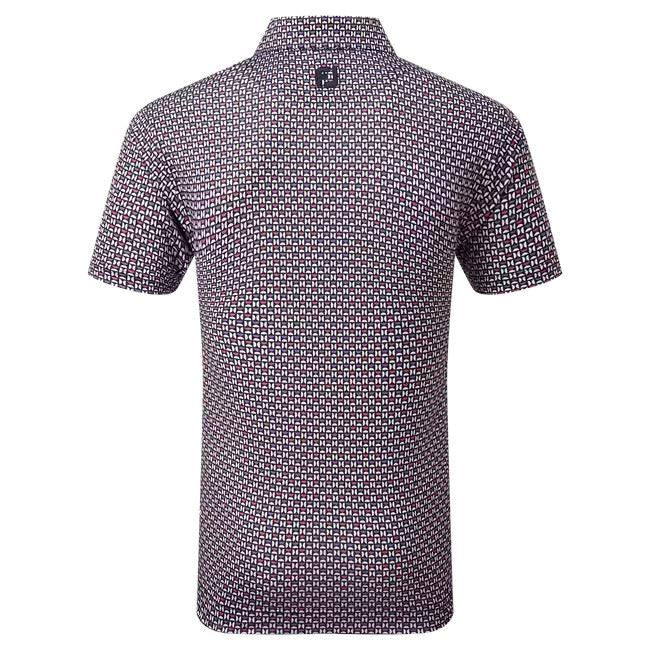 FootJoy Mens Half Moon Geo Lisle Polo Shirt - 80012