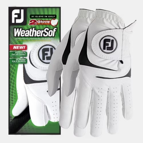 FootJoy Mens WeatherSof Golf Glove - 2 Pack
