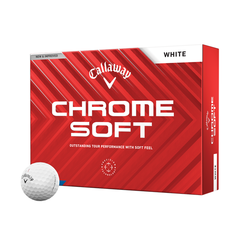 Callaway Chrome Soft Golf Balls (Multi Buy) 2024 White