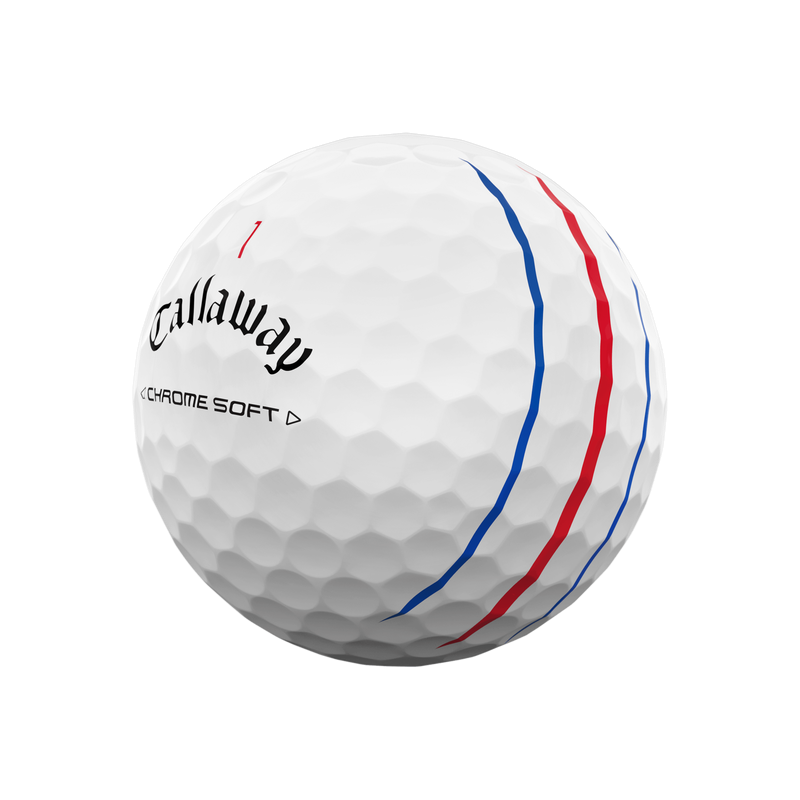 Callaway Chrome Soft Triple Track Golf Balls (Multi Buy) 2024 White