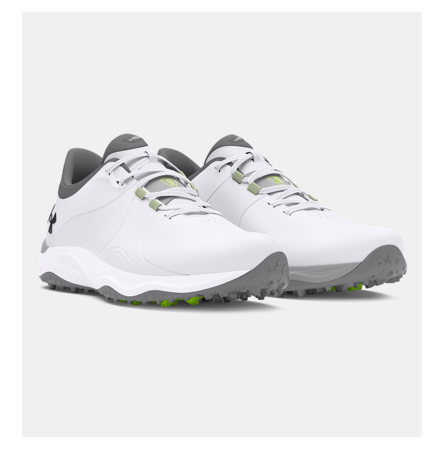 Under Armour Mens UA Drive Pro SL Wide Golf Shoes White