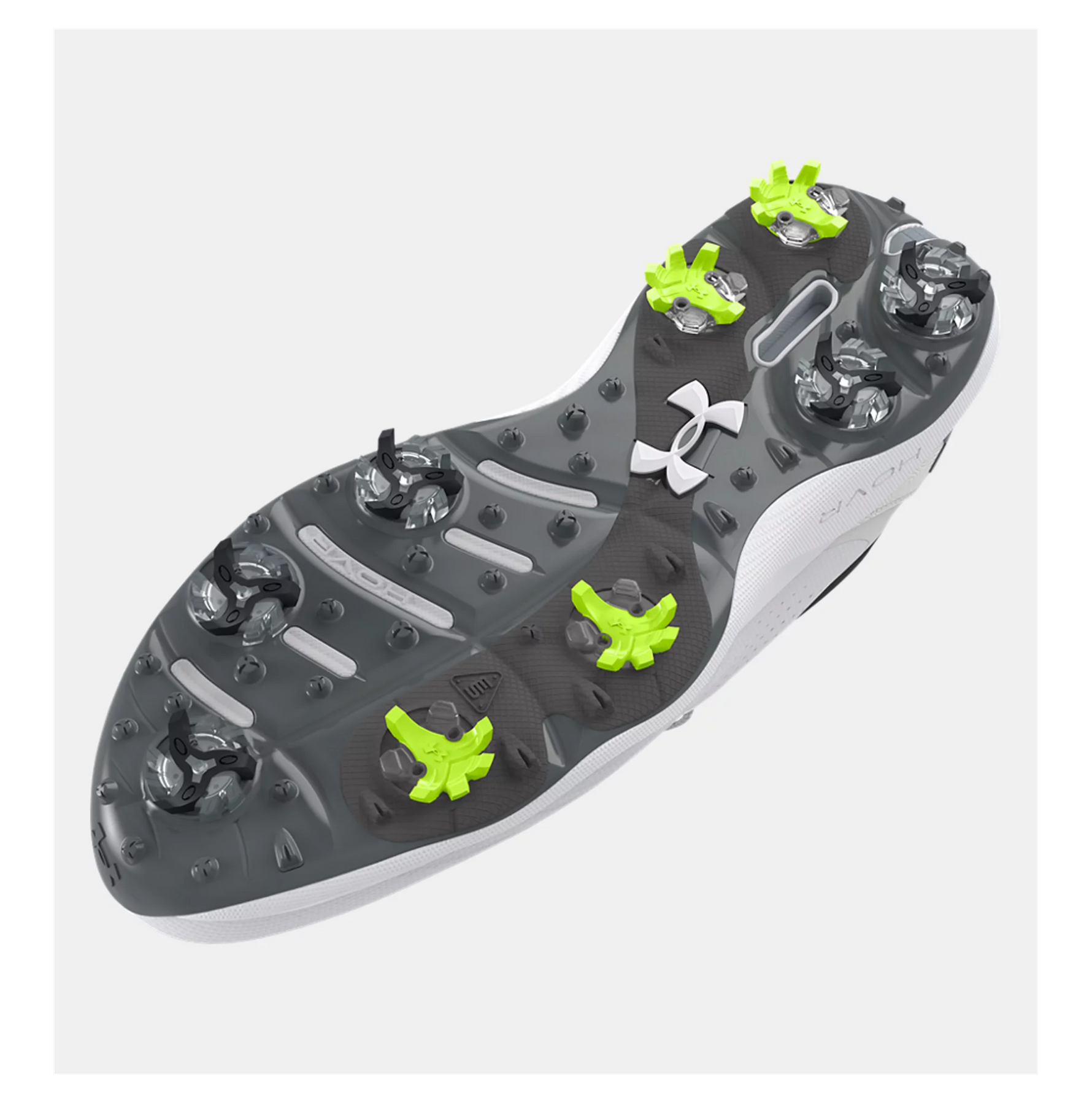 Under Armour Mens UA Drive Pro Wide Golf Shoes White