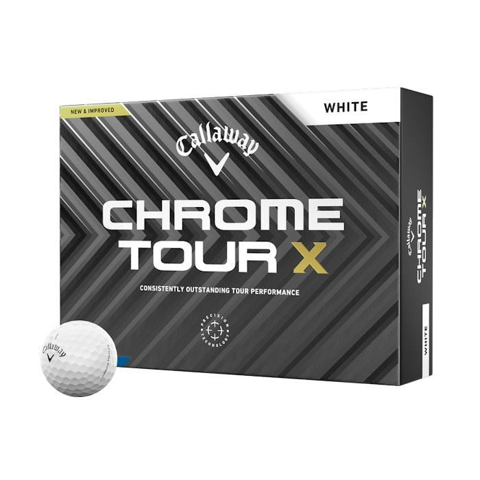 Callaway Chrome Tour X Golf Balls (Multi Buy) 2024 White
