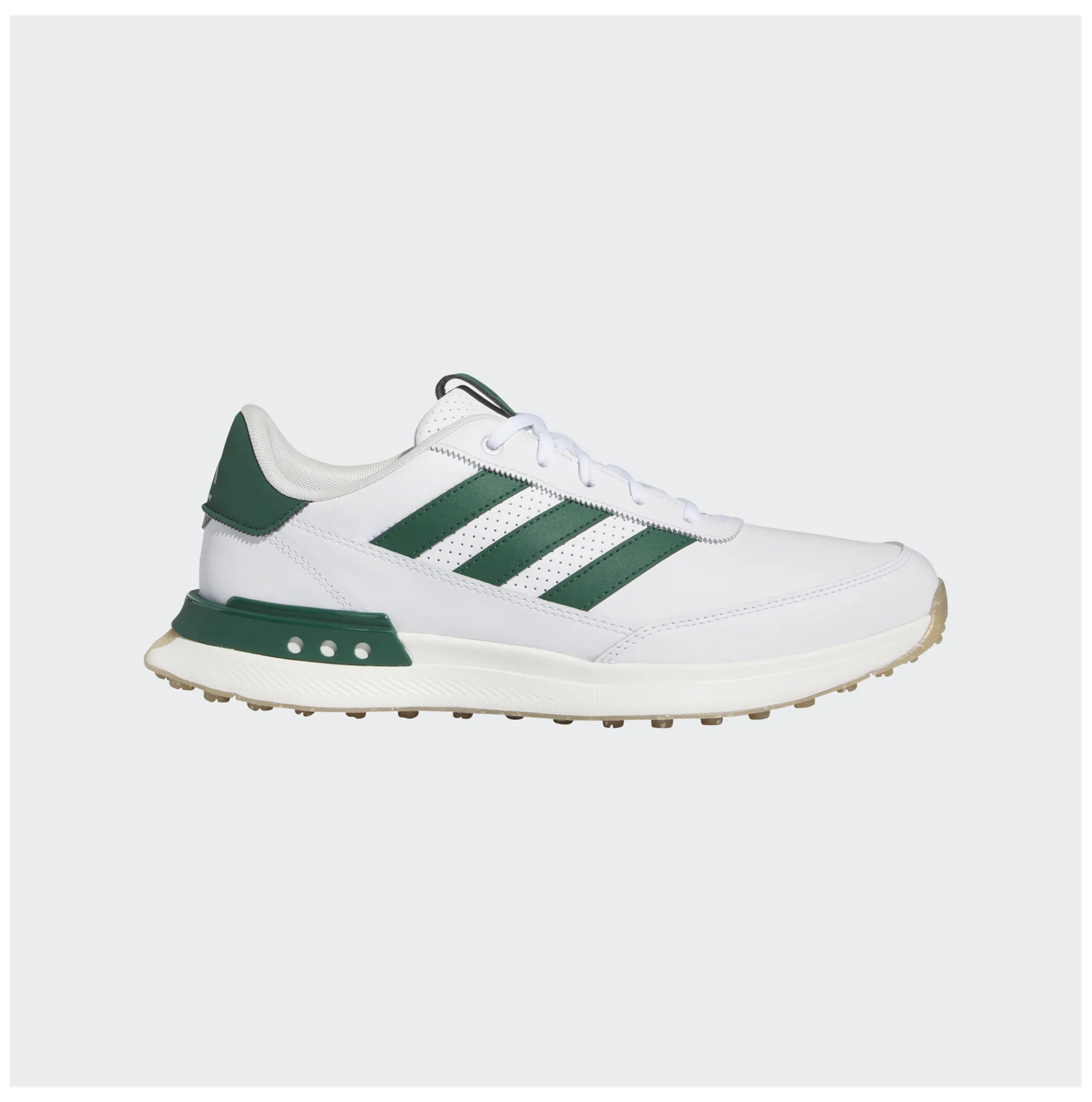 adidas Mens S2G SL Leather Golf Shoes White/Green
