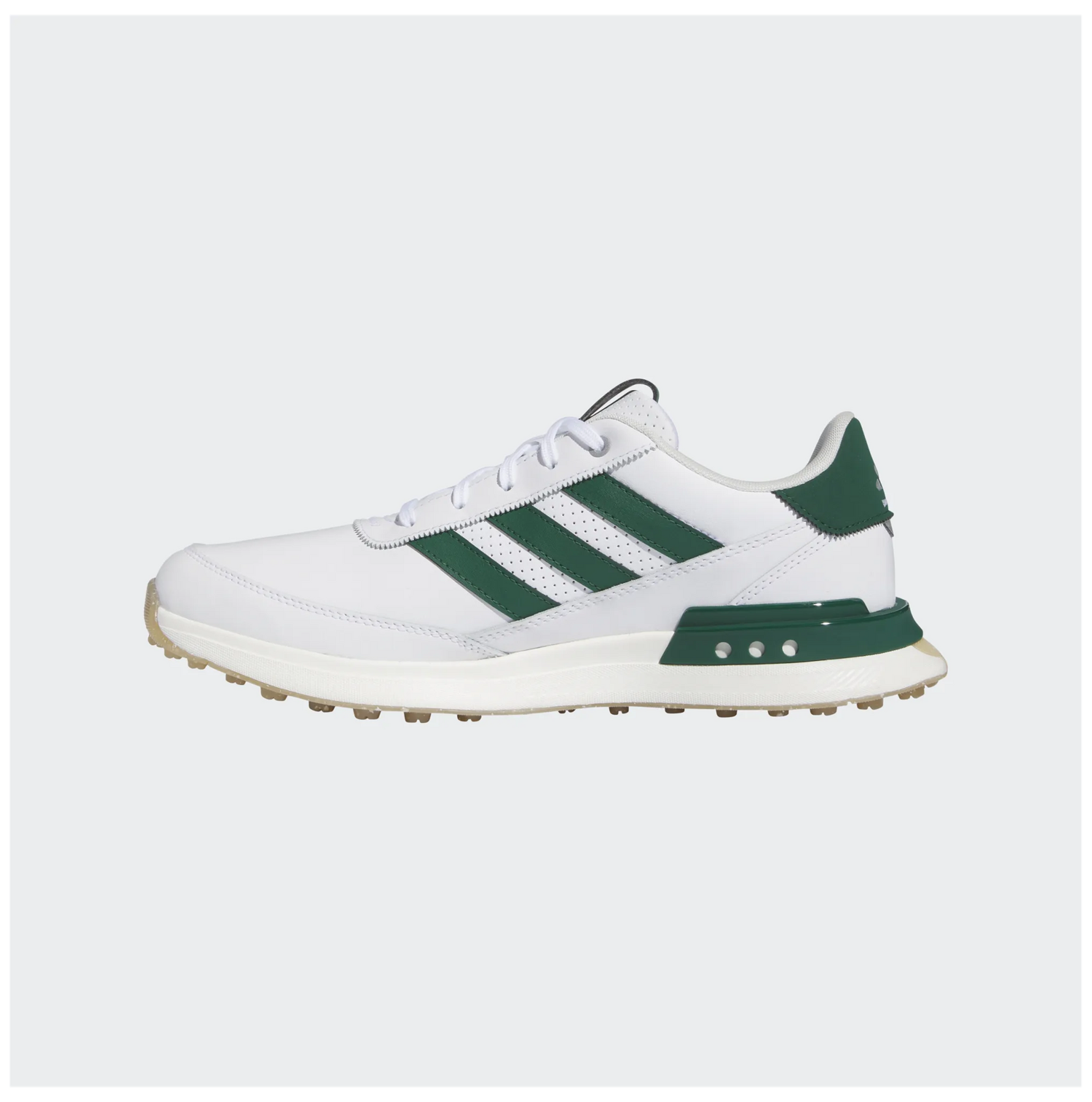adidas Mens S2G SL Leather Golf Shoes White/Green