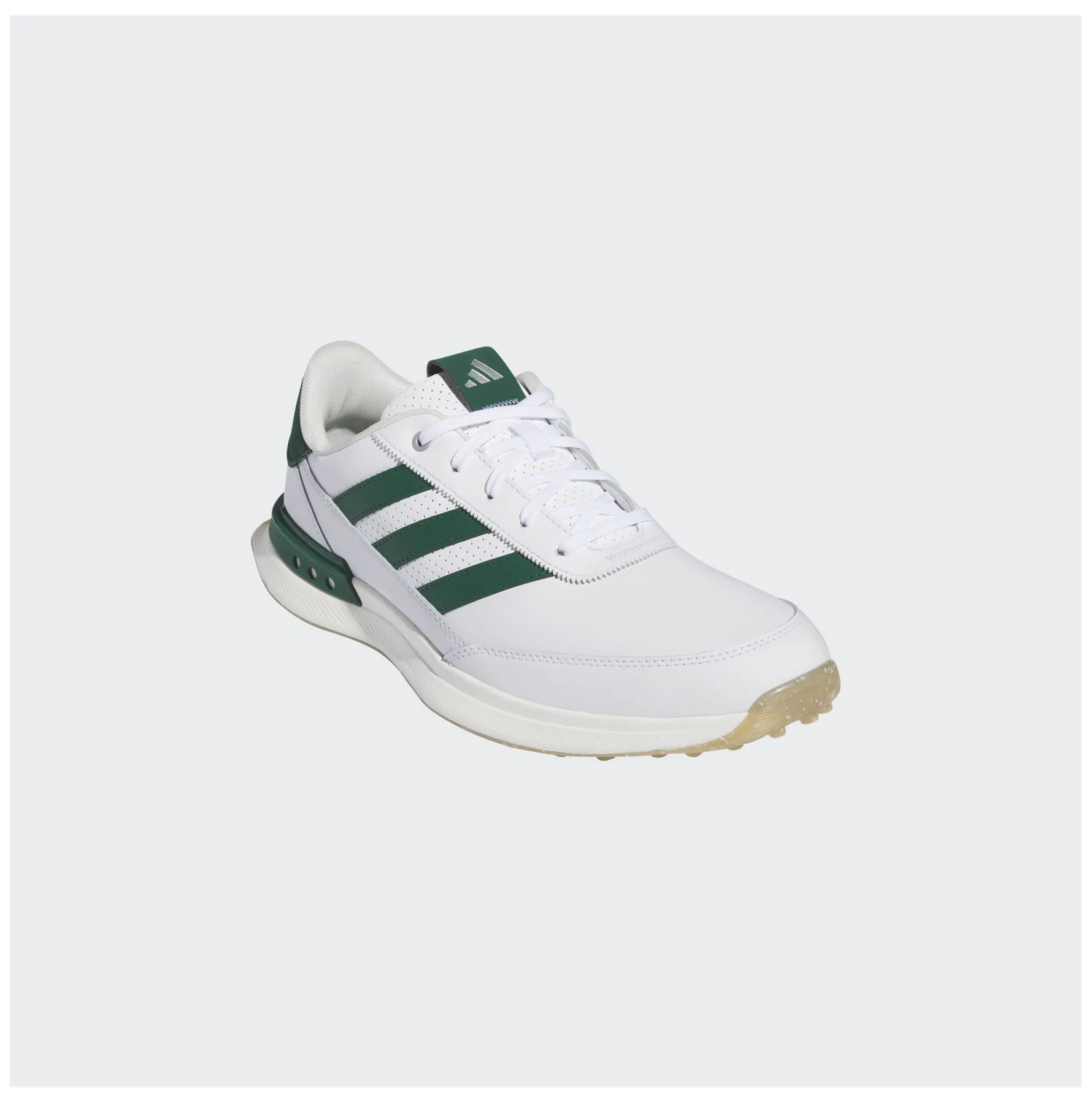 adidas Mens S2G SL Leather Golf Shoes White/Green