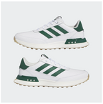 adidas Mens S2G SL Leather Golf Shoes White/Green