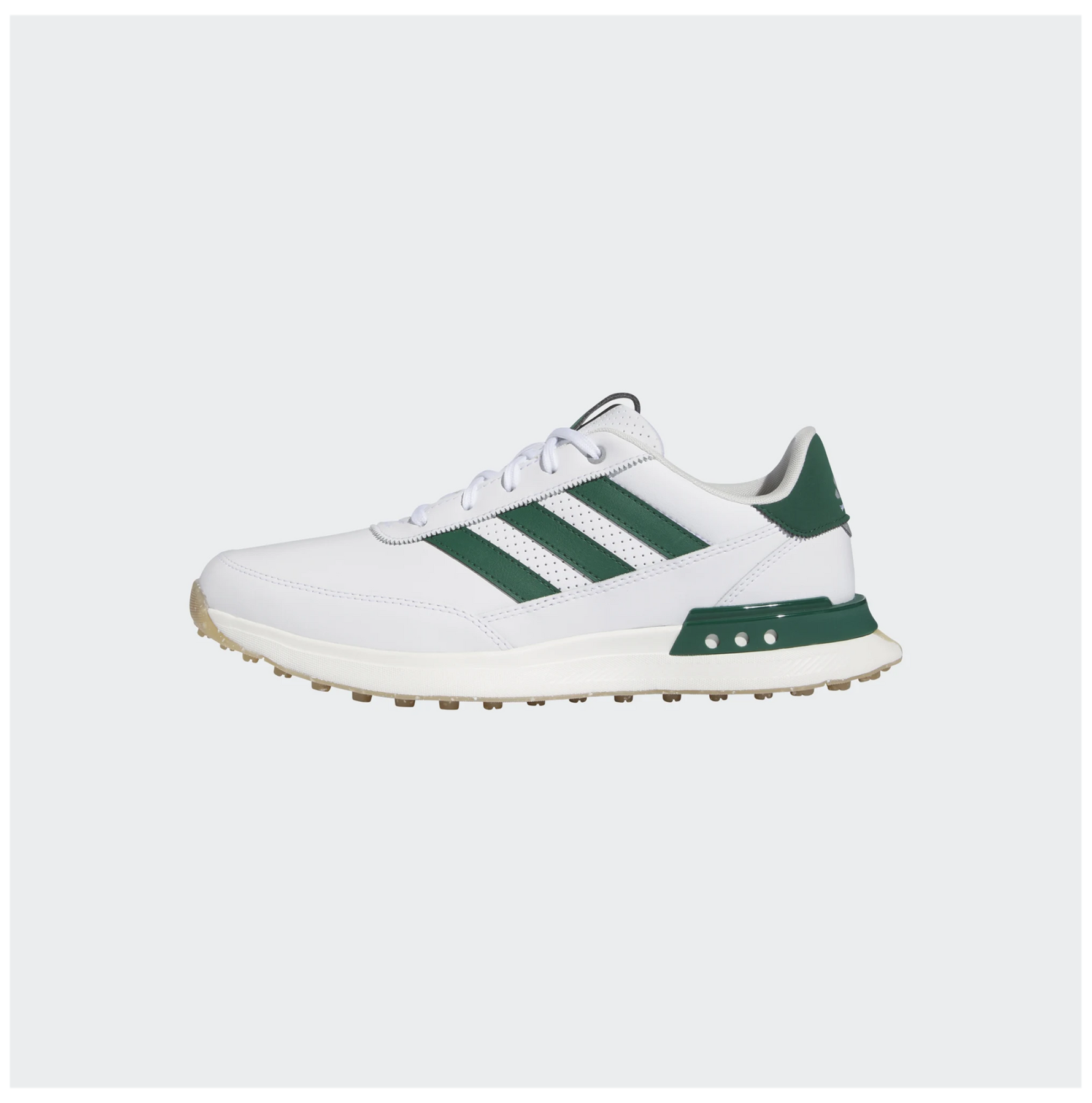adidas Mens S2G SL Leather Golf Shoes White/Green