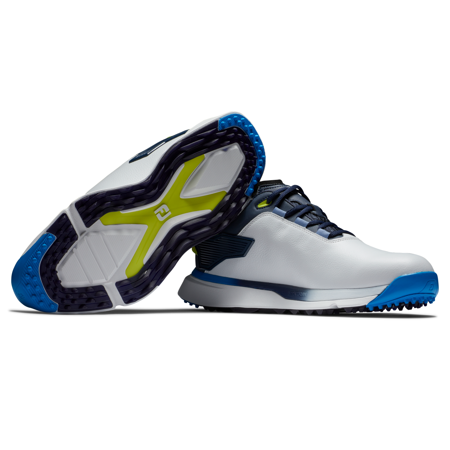 FootJoy Mens Pro SLX 2024 Golf Shoes - 56914 - White/Navy/Blue