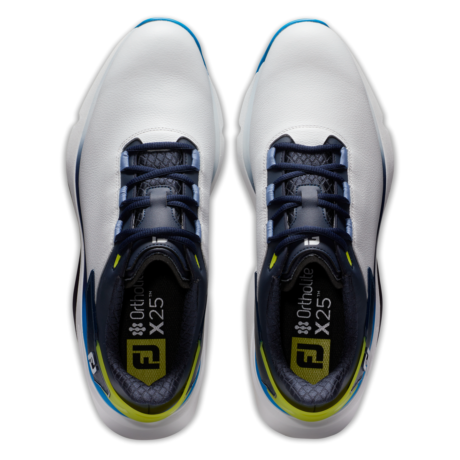 FootJoy Mens Pro SLX 2024 Golf Shoes - 56914 - White/Navy/Blue