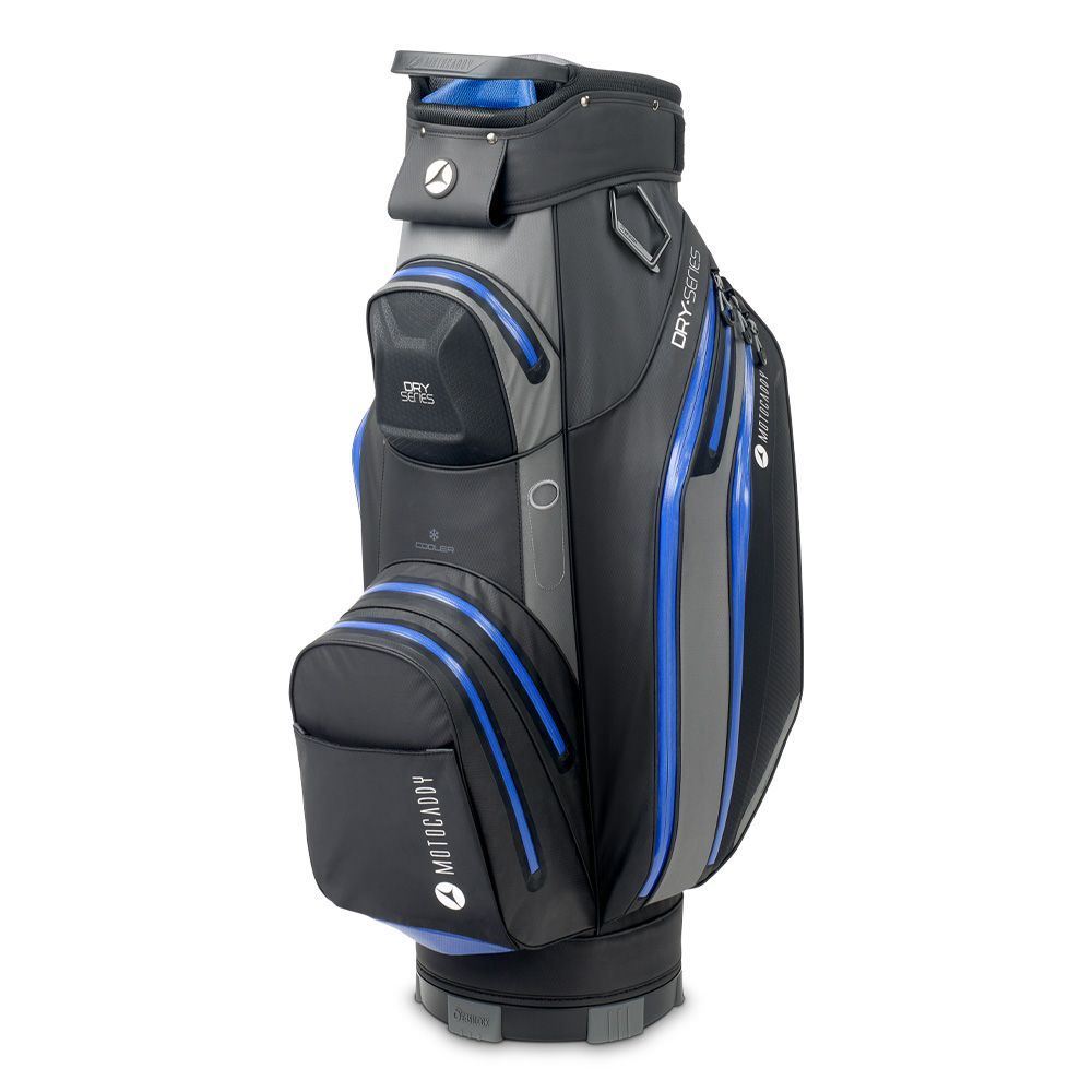 Motocaddy Dry Series Waterproof Cart Bag - Charcoal/Blue
