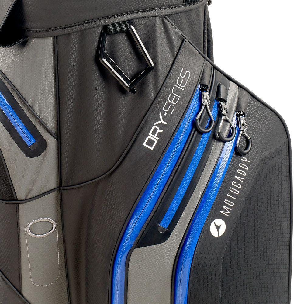 Motocaddy Dry Series Waterproof Cart Bag - Charcoal/Blue