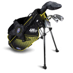 US Kids Boys UL7-42 4 Club Stand Set, Black/Yellow Left Handed