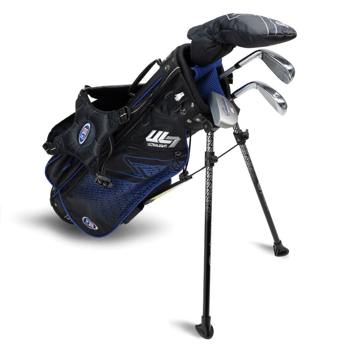 US Kids Boys UL7-45 4 Club Stand Set, Black/Blue