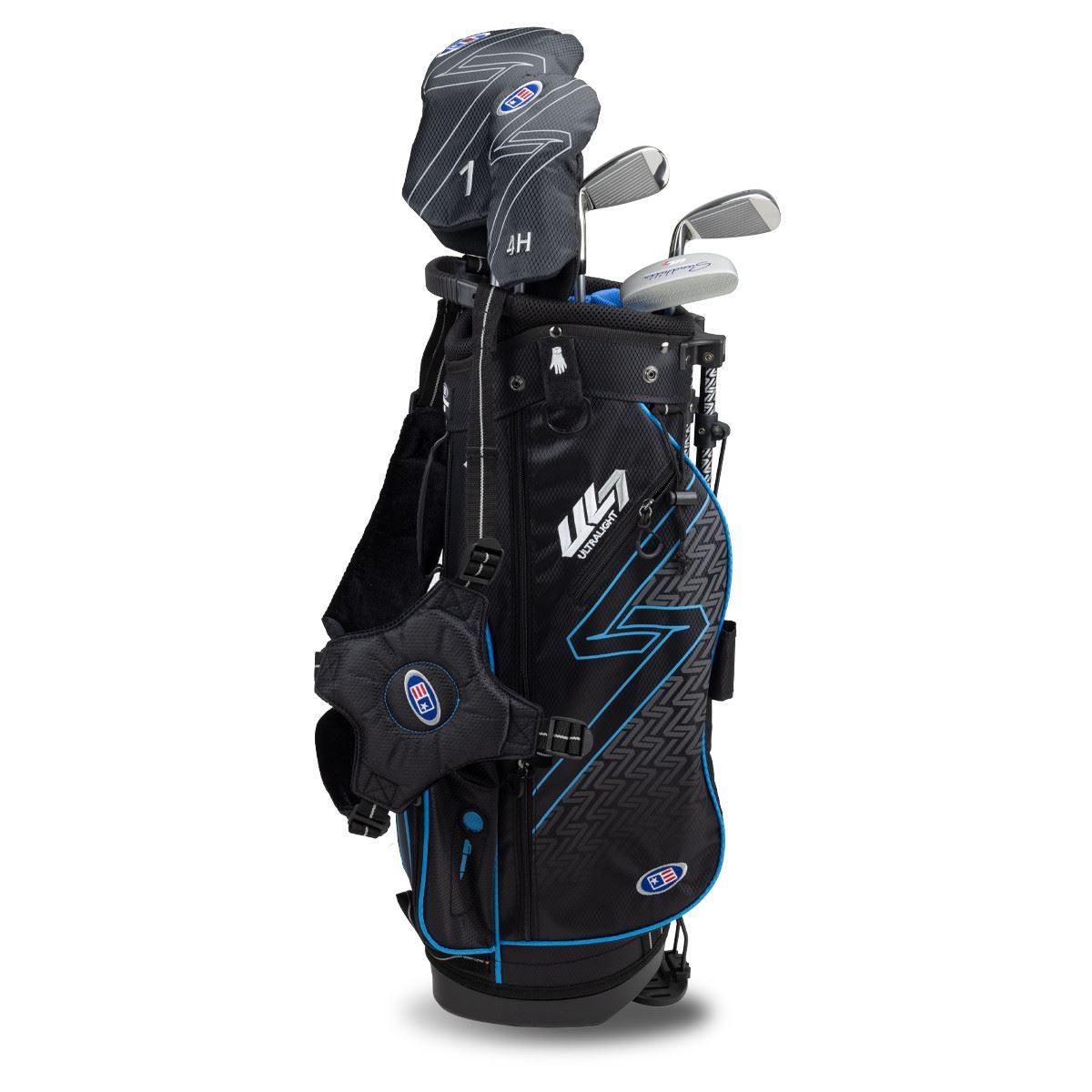 US Kids Boys UL7-48 5 Club Stand Set, Black/Teal
