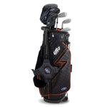 US Kids Boys UL7-51 5 Club Stand Set, Black/Orange Left Handed