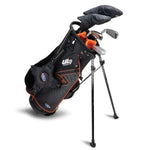 US Kids Boys UL7-51 5 Club Stand Set, Black/Orange Left Handed