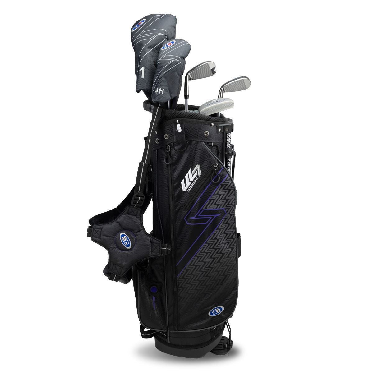 US Kids Unisex UL7-54 5 Club Stand Set, Black/Purple