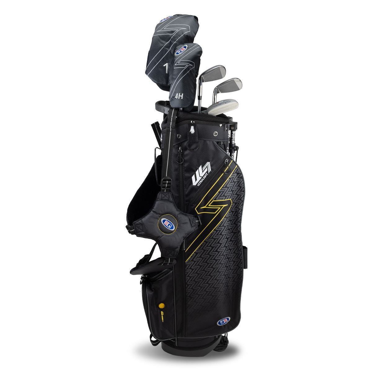 US Kids Unisex UL7-63 5 Club Stand Set, Black/Gold