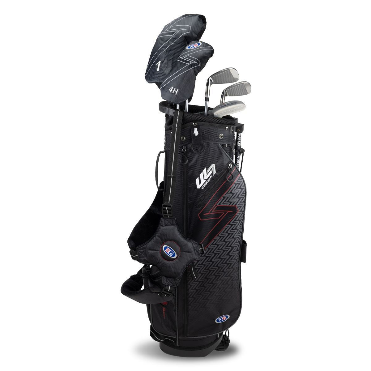 US Kids Unisex UL7-60 5 Club Stand Set, Black/Maroon Right Handed
