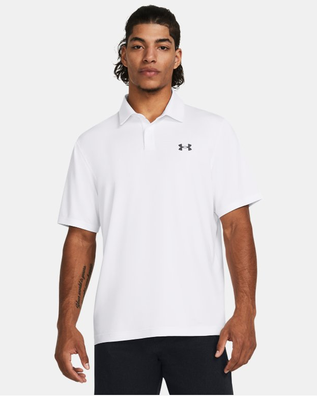 Under Armour Men's UA Tee To Green Polo - 1383714-100 - White