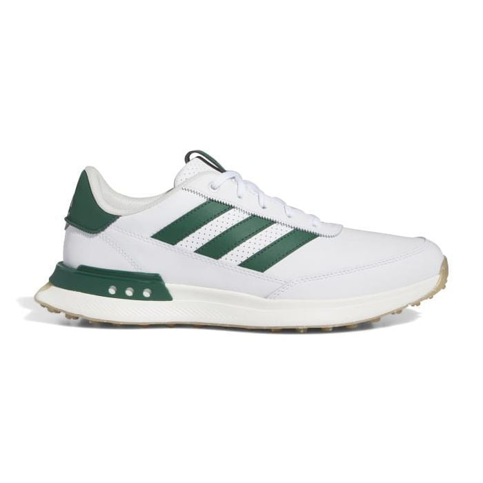 adidas Mens S2G SL Leather Golf Shoes White/Green