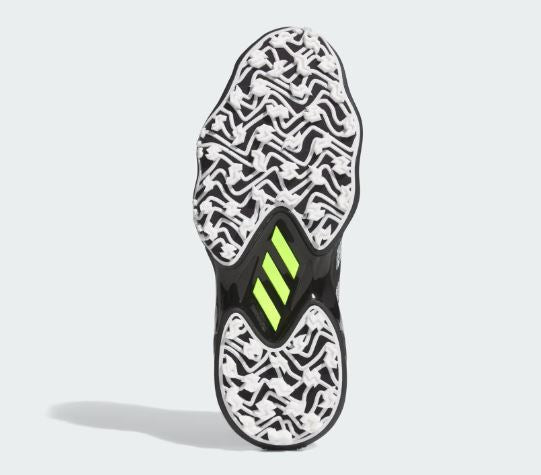 adidas Mens Code Chaos 25 Black Golf Shoes - Black/White/Lemon IF3270