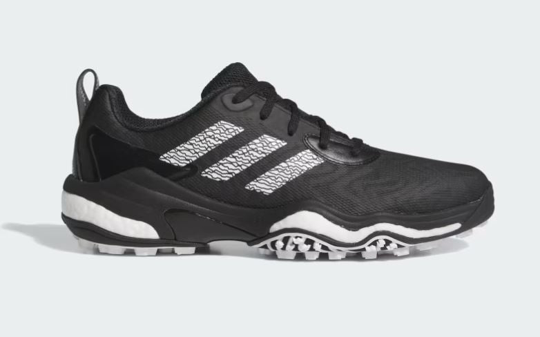 adidas Mens Code Chaos 25 Black Golf Shoes - Black/White/Lemon IF3270
