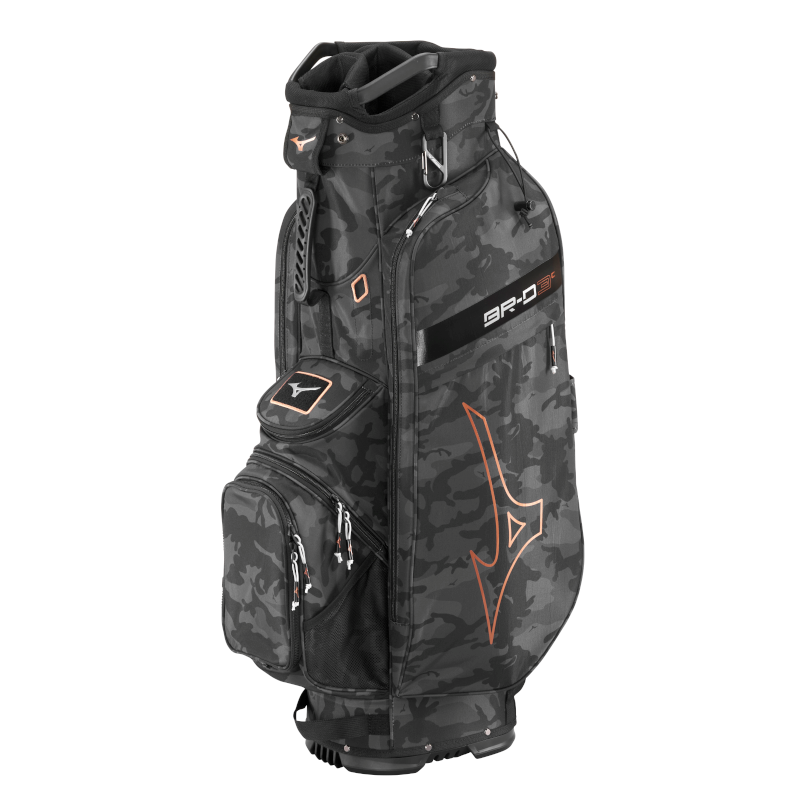 Mizuno BR-D3 Cart Bag - Black Camo/Copper