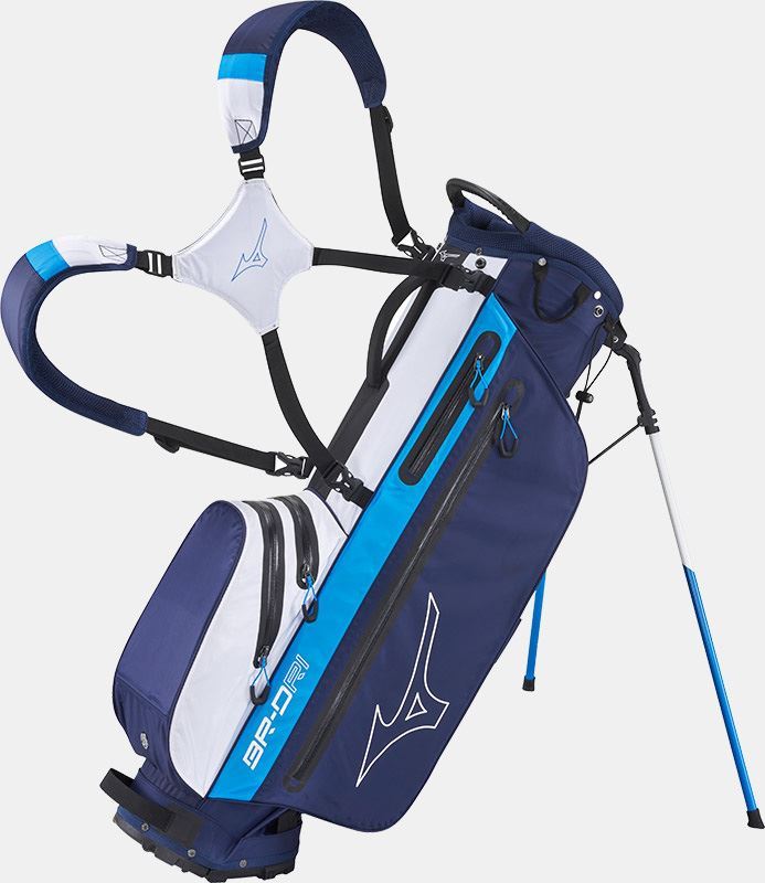 Mizuno BR-DRI Waterproof Stand Bag - Navy/Blue