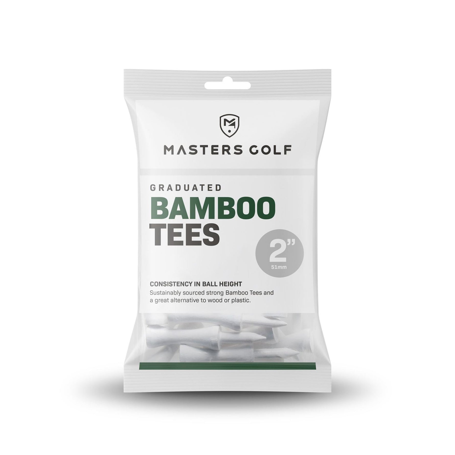 Master Golf Graduated Bamboo Tees 2"