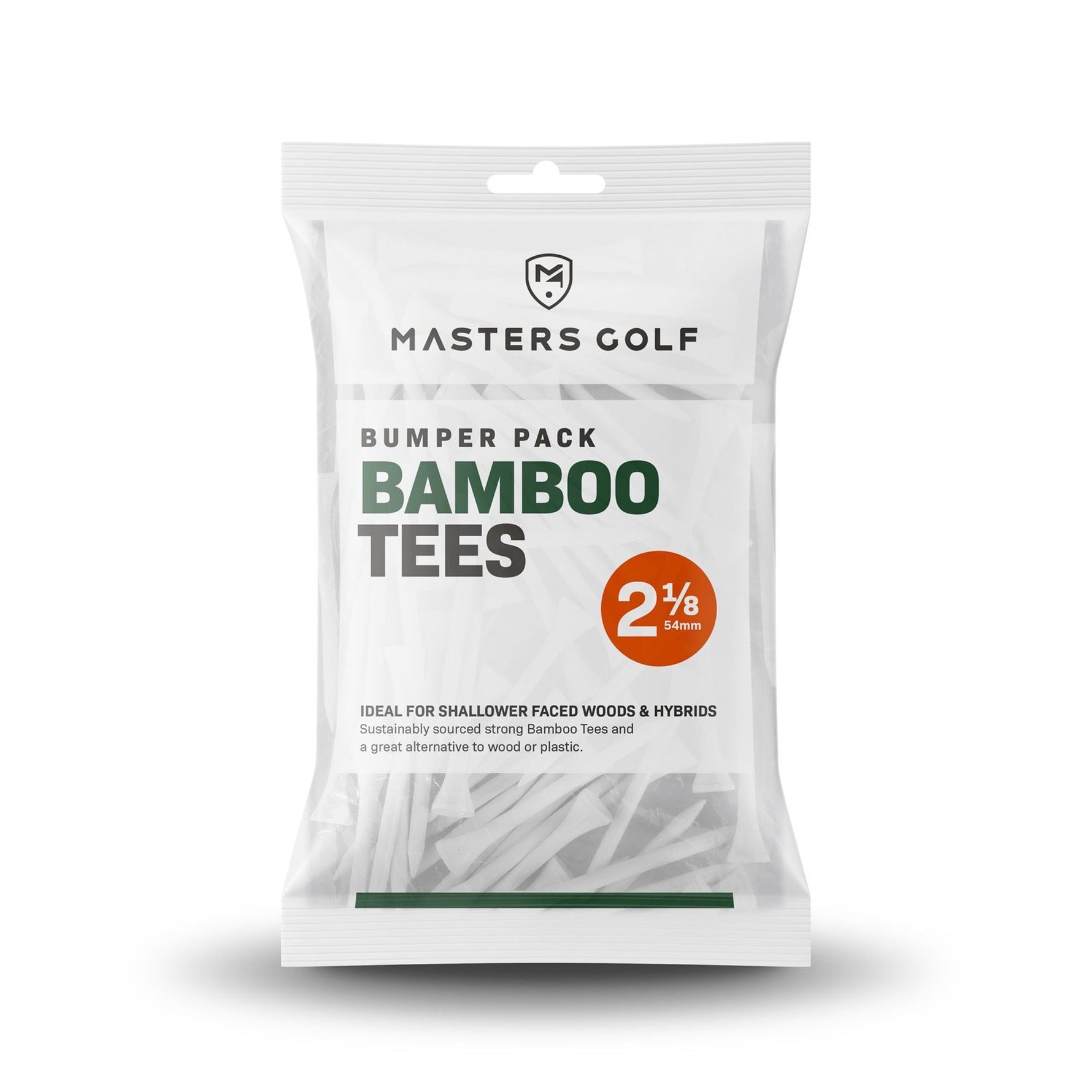 Master Golf Bumper Pack Bamboo Tees 2 1/8"