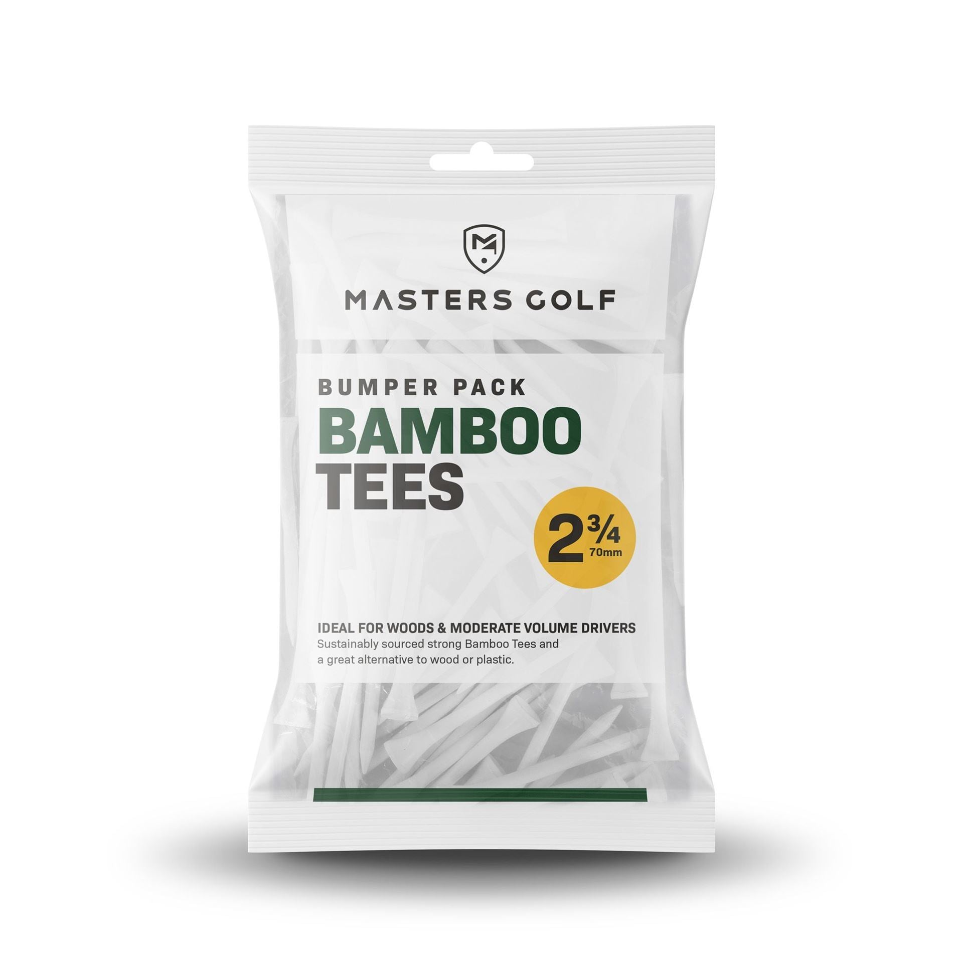 Master Golf Bumper Pack Bamboo Tees 2 3/4"