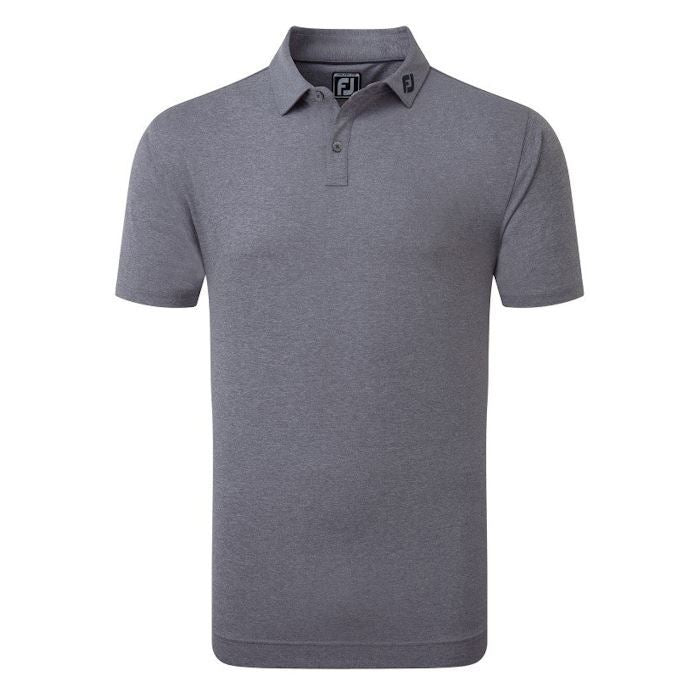 FootJoy Mens Heather Self Collar Lisle Polo Shirt 80137 Navy