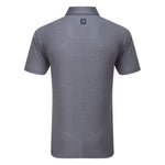 FootJoy Mens Heather Self Collar Lisle Polo Shirt 80137 Navy