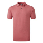 FootJoy Mens Heather Self Collar Lisle Polo Shirt 80138 Red
