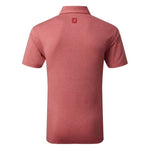 FootJoy Mens Heather Self Collar Lisle Polo Shirt 80138 Red