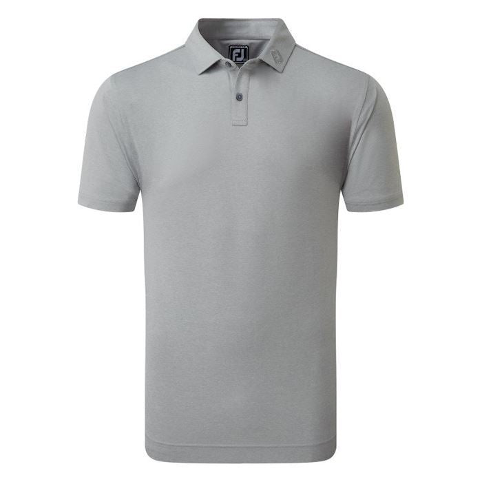 FootJoy Mens Heather Self Collar Lisle Polo Shirt 80144 Grey