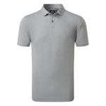 FootJoy Mens Heather Self Collar Lisle Polo Shirt 80144 Grey