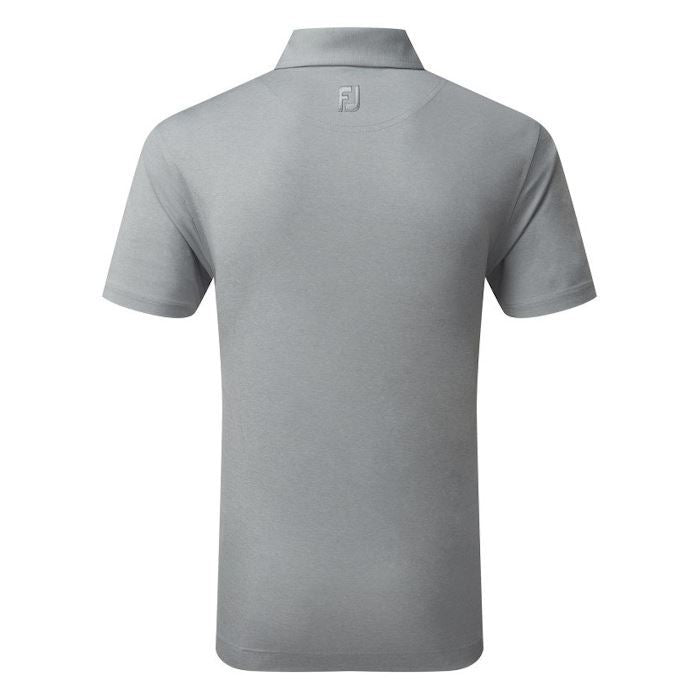 FootJoy Mens Heather Self Collar Lisle Polo Shirt 80144 Grey