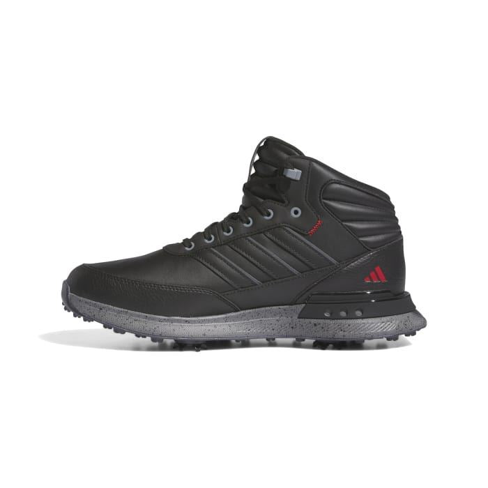 adidas Mens S2G Rain.RDY Golf Shoes - Black/Iron/Red