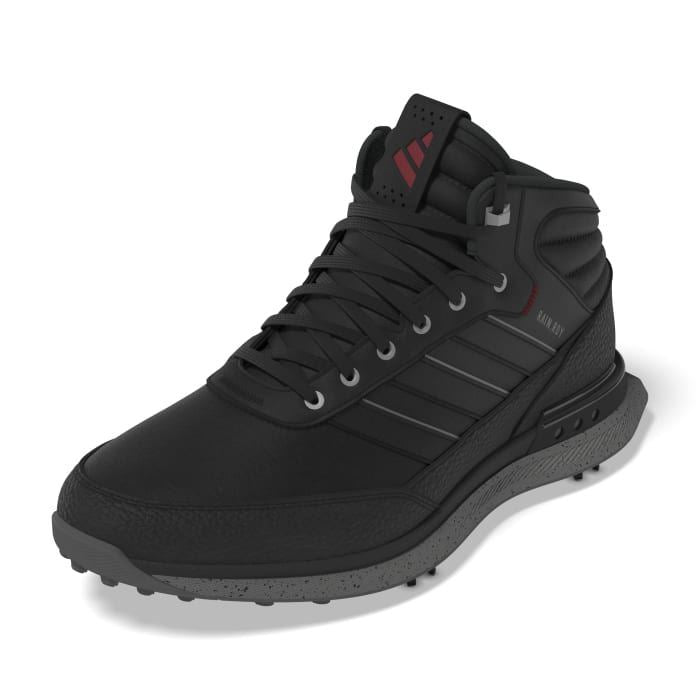 adidas Mens S2G Rain.RDY Golf Shoes - Black/Iron/Red