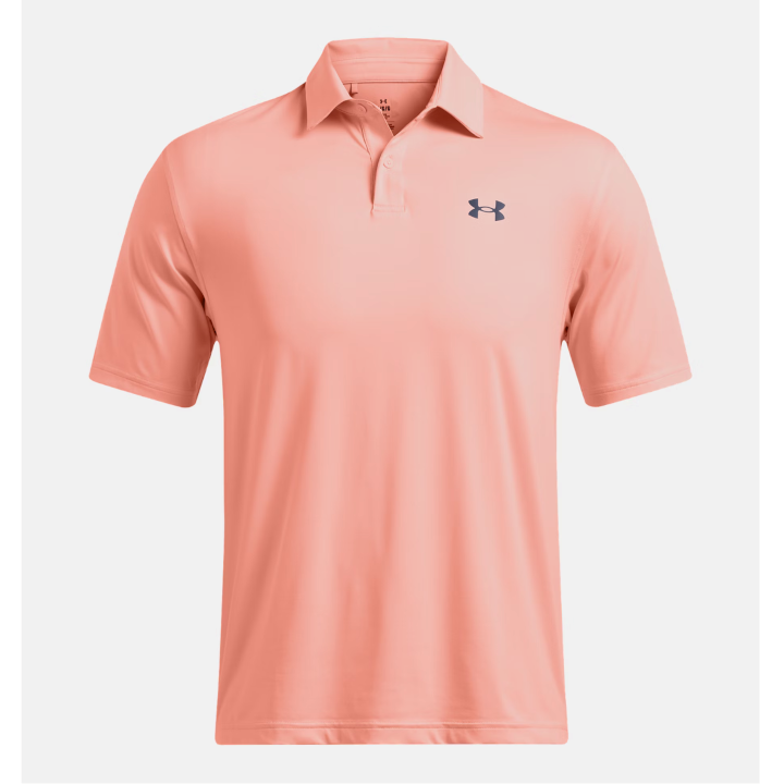 Under Armour Men's UA Tee To Green Polo - Flare Orange / Midnight Navy - 1383714-897