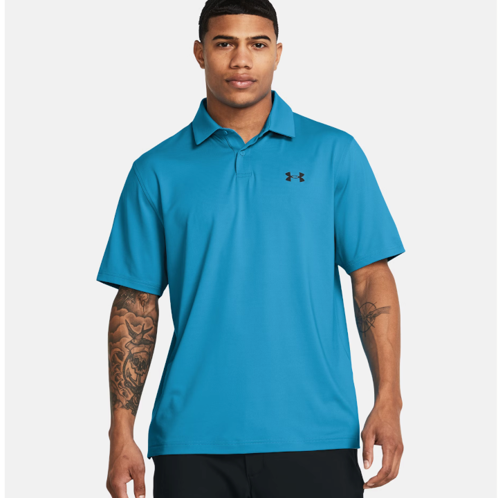 Under Armour Men's UA Tee To Green Polo - Capri / Black - 1383714-419